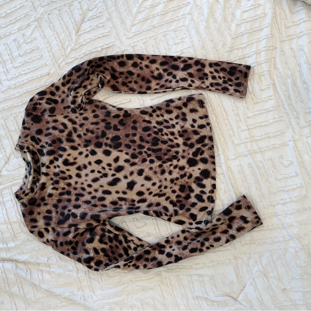 Skims x Dolce & Gabbana Animal Print Top